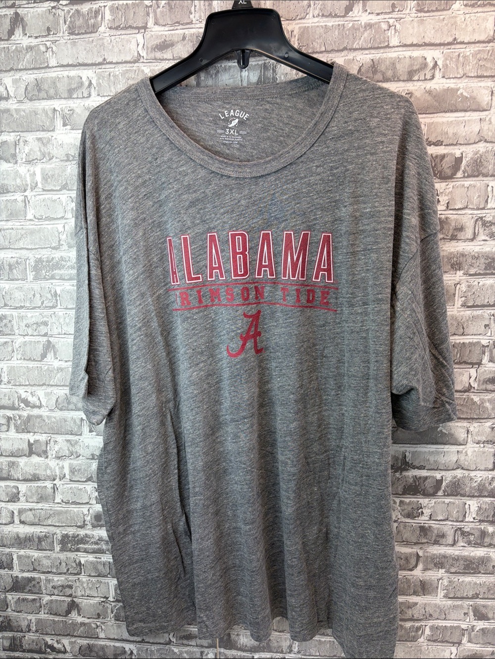 Alabama League Gray Crewneck Graphic Tee 3XL
